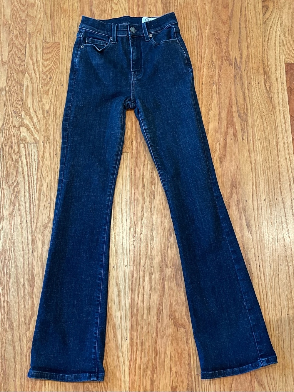 High-Rise Dark Blue Flared Jeans for Women